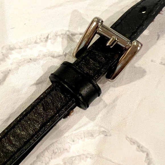 Michael Kors Black Leather Logo Lock Studded front purse/Fanny pack belt - Picture 7 of 11